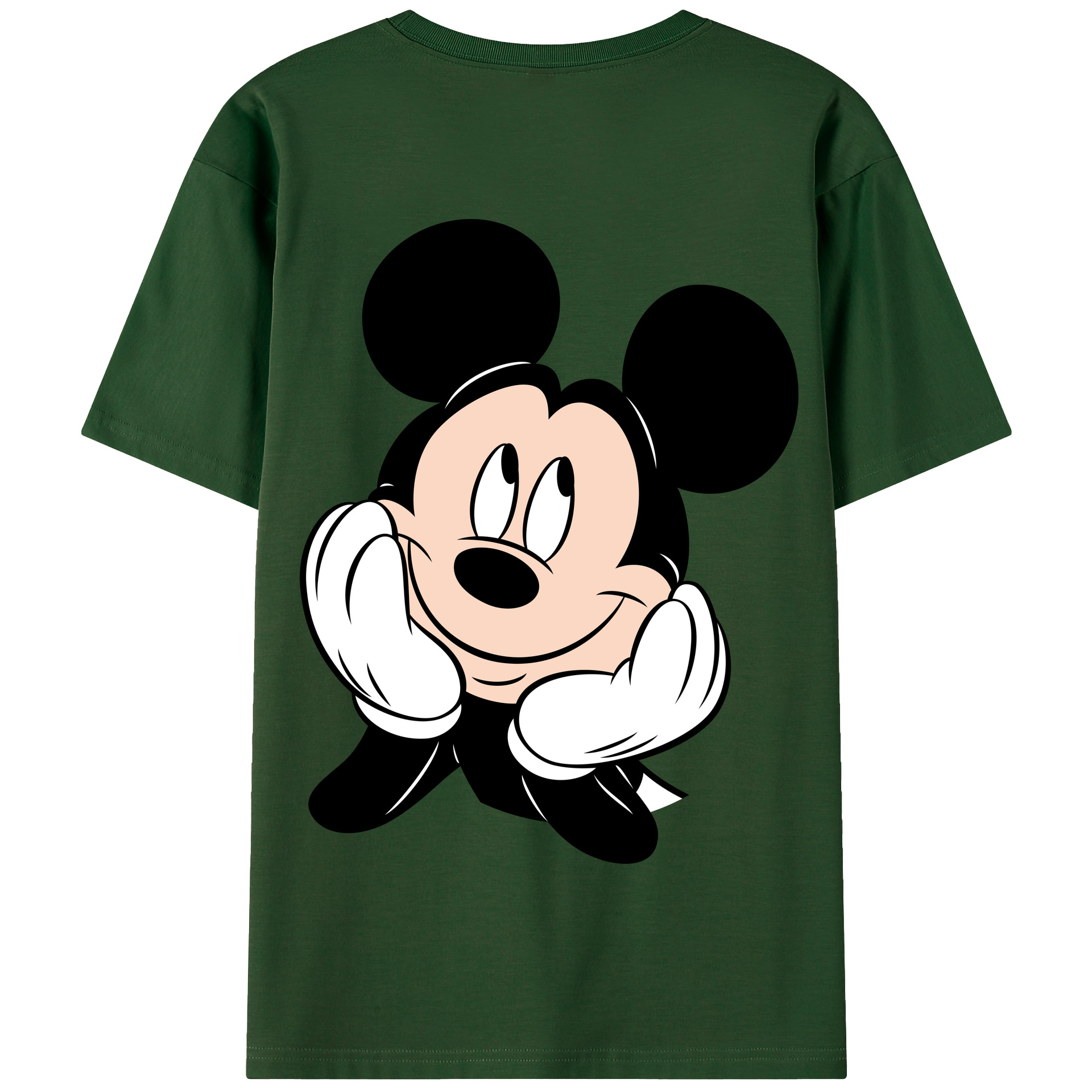 （画像用） ミッキーマウス Mickey Mouse 綿100％半袖Tシャツ（背面プリント）